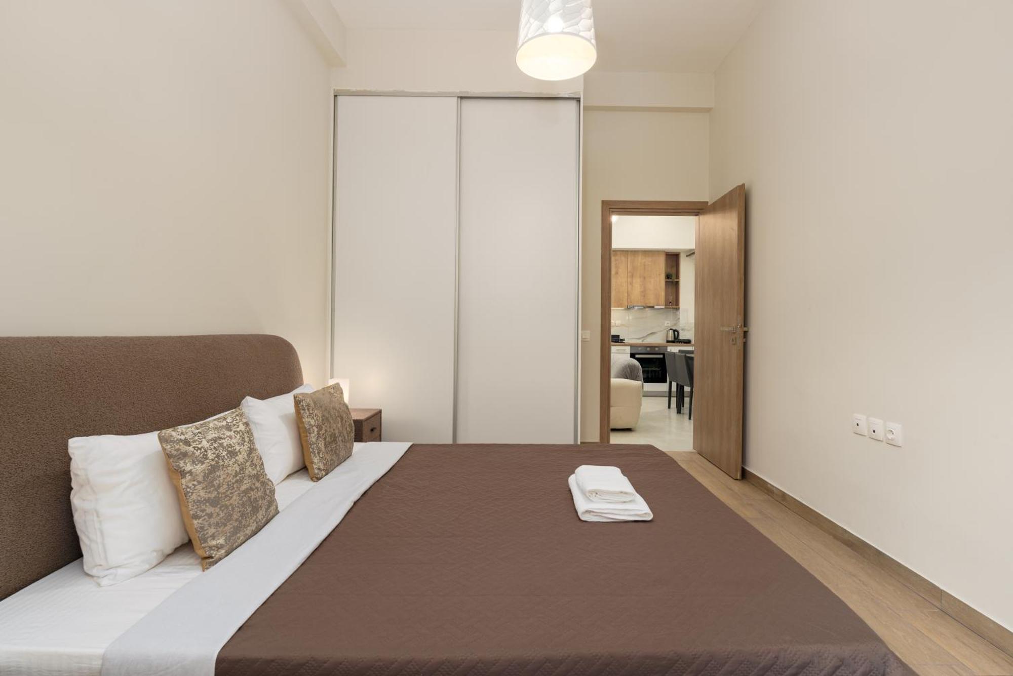 Cozy New Apartment Nearby Metro Athene Buitenkant foto
